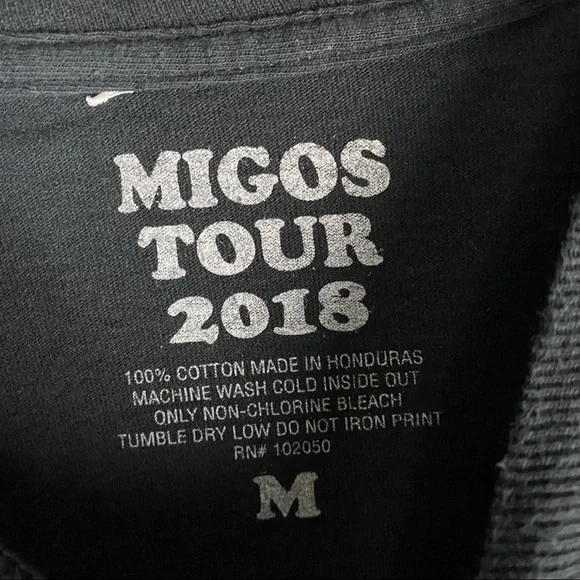 Migos Tour 2018 Long Sleeve Shirt Size Medium - Picture 4 of 8